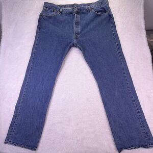 Vintage Levi's 501 Button-Fly Blue Jeans Men's 44x32 Classic